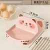Suporte de tampa de panela em formato de urso de desenho animado, porta-espátula, organizador de bancada de cozinha para tampas de panela e tábuas de corte - uma solução de armazenamento prática