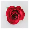 Cabeça de flor rosa flor artificial acessórios de flor de rosa flor decorativa flor para fotografia flor de seda flor de simulação artificial cabeça de flor