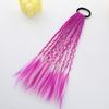 Peluca de trenza sucia para coleta, trenza de colores para niños, hip hop, degradado, trenza corta retorcida, anillo para el pelo, accesorios para el cabello de Xizang europeos y americanos