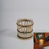 Funda de Vidrio Tejida con Paja Transfronteriza, Huevera Vintage Tejida a Mano, Tapa para Taza de Aromaterapia, Taza para Velas de Plantas, Tarro de Almacenamiento