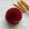 Pompons de Pelo Sintético Estampado de Coelho Rex Feitos à Mão Materiais Auxiliares DIY Atacado Sapatos Chapéus Acessórios de Vestuário Pompons Coloridos Artificiais de Pelo de Coelho