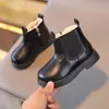 Nuevas botas de invierno de moda para niños, botines estilo británico para niños, botines cortos de moda para niñas, a prueba de viento y cálidos