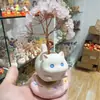 Árbol de Dinero de Cristal de Gato Lindo de Dibujos Animados Adorno Giratorio con Temática de Sanación para Escritorio de Oficina Regalo Creativo para Mejor Amigo