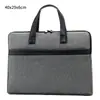 Maletín de Negocios en Stock con Logo Impreso, Bolsa para Conferencias Corporativas, Bolsa para Documentos, Maletín Portátil de Tela Oxford, Logo Personalizado