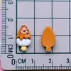 Mini tamanho pequeno Comida Jogar Chocolate Cão Garra Creme Sorvete Picolé Nail Art Patch Hairpin DIY Resina Acessórios