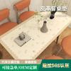 Toalha de mesa de luxo leve de alta qualidade estilo ins à prova d'água e de óleo base de mesa de couro lavável anti-queimadura toalha de mesa de jantar toalha de mesa de centro atacado
