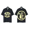 Transfronteiriço 24ss Hell Star Hellstar Estilo Europeu e Americano High Street Manga Curta Tendência Camisetas Masculinas e Femininas Beleza de Nicho Onda
