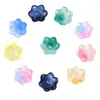 Hada Flor de Lirio del Valle de Vidrio Gradiente Flor Colorida Tapa Colgante para Joyería Hecha a Mano DIY Accesorios Colgante Pendientes Collar Materiales para Cuentas