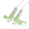 Cubierta Protectora para Cable de Datos, Cubierta de Silicona Antirotura, Hebilla Protectora para Enrollar, Dispositivo Protector contra Mordeduras de Cable, Cubierta Protectora para Conector