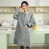 Verão fino avental cozinha doméstica impermeável e à prova de óleo moda feminina cozinhar cintura Internet Popular trabalho roupas Set logotipo
