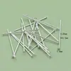 Accesorios de Plata de Ley S925 Alfileres de Cabeza Redonda, Alfileres en Forma de 9, Alfileres en Forma de T, Ganchos para Pendientes, Colgantes para Pulseras DIY, Accesorios para Pendientes