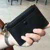 Pequena e conveniente bolsa de moedas feminina carteira com pequeno aparelho pequena bolsa feminina mini bolsa com clipe para cartão