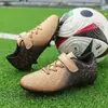 Zapatos de fútbol de velcro transfronterizos con tacos largos, versión de talla grande para niños y niñas, adolescentes, competición profesional y zapatos de fútbol de entrenamiento