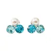 Pendientes de Clip Cuadrados y Redondos con Perlas y Incrustaciones de Diamantes para Mujer sin Agujeros en las Orejas, Pendientes Elegantes y con Estilo con un Toque de Lujo Ligero y de Alta Gama, Venta al por Mayor