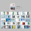Colección de postales de espuma matutina de la serie antigua, 30 tarjetas de felicitación con mensaje en caja de regalos creativos, 8