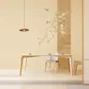 Nuevo estilo chino elegante sofá de sala de estar pared de fondo papel tapiz dormitorio mesita de noche comedor mural flor de magnolia pájaro tela para pared de TV