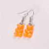 Aretes de Oso Fantasma Aretes de Oso de Peluche Aretes Elegantes Estilo Ins Aretes de Oso Coloridos Tridimensionales Lindos