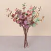 Decoración de planta verde hoja de dinero de eucalipto artificial para micro paisajismo, plantas artificiales para decoración del hogar, arreglo floral, accesorios de fotografía
