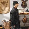 Camisa de alta gama con patrón de nudo de bambú para hombre, manga larga, primavera otoño 2026, nueva chaqueta retro americana, marca de moda para hombre, camisa holgada