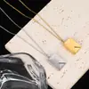 Moda Transfronteriza Europea y Americana Acero de Titanio Sobre Carta de Amor Collar de Pareja Creativo Colgante Loveyou Abrible Cadena para Clavícula