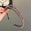 Diadema Completa de Pedrería de Cristal para Mujer, Gama Alta, Dulce, Versátil, Diadema Alta, Accesorio para el Cabello de Lujo Ligero Estilo Francés para Socialité