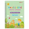 Nuevo comercio electrónico transfronterizo Amazon Inglés para niños Cuaderno de caligrafía con ranuras duras Cuaderno de práctica de caligrafía Libro de práctica de caligrafía mágica