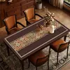Mantel individual de mesa de comedor retro americano 2026 nuevo modelo de cuero impermeable a prueba de aceite lavable mantel de mesa de café resistente al calor protector de mesa