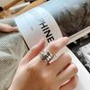Anel Estilo Coreano Fan Zhiqiao Prata Esterlina 925 Anel Personalizado Tendência Moda Elegante Anel Trançado