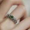 Nuevo anillo de calabaza Xiangyun estilo chino para mujer Nuevo anillo de plata retro estilo étnico de nicho anillo abierto estilo nacional ajustable