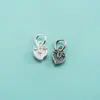 Acessórios de Prata de Lei S925 Estilo Coreano Estilo Ins Pingente Pequena Flor Pingente de Morango Folha de Ginkgo Pingente de Pulseira de Cristal