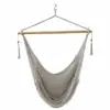 Ins Rede de Corda de Rede Estilo Nórdico Cadeira de Rede Hammock Cadeira Suspensa de Rede Densa de Algodão Tecida à Mão Camping Balanço Externo