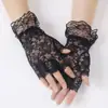 Mangas de Protección Solar Transfronterizas Verano Largas Halloween Mangas para Brazos Encaje Elegante Finas Mujeres Conducir Transpirables Guantes sin Dedos