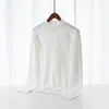Malhas Masculinas Novas de Outono e Inverno Transfronteiriças Malhas Pulôver de Gola Alta Meia Outono e Inverno Camisas Básicas de Cor Pura Leves para Homens de Negócios