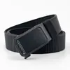 Cinturón de Lona para Hombre Hebilla Automática Casual Versátil Moda Cinturón Forrado Engrosado Nylon Traje de Trabajo Entrenamiento Militar Cinturón de Moda