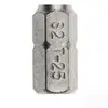 Steel Shield Sheffield S053030 Conjunto de 5 Peças da Série 25 de 6,3 mm Bits de Chave de Fenda Longos com Furo Médio em Formato de Flor T8.