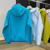 Sudadera con capucha de estilo montañés para pareja, corte holgado, bloques de color, chaqueta deportiva y casual de punto gofrado 13520