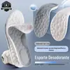 Esportes 4D palmilha macia elástica absorvente de suor respirável alto amortecimento elástico descompressão suporte de arco treinamento de corrida lazer palmilha