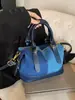 Comercio Exterior 2025 Nuevo Estilo Costuras de Color Contrastante Bolso de Mezclilla Diseño de Nicho Bolso de Hombro Ropa de Trabajo Bolso Almohada Bolso Cruzado Bolso de Mano