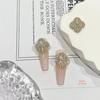 Celebrante da Internet Novo 92 Buchelati Croheart Cruz Acessórios de armadura DIY de alta qualidade Joias de manicure com zircônia