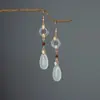 Venta caliente en stock set de gancho para la oreja estilo fresco pendientes originales estilo antiguo accesorios hanfu cheongsam pendientes de temperamento pendientes pendientes para mujer