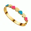 Pulsera de Acero Inoxidable en Oferta para Mujer, Pulsera de Círculo Chapada en Oro de Alta Gama con Diamantes, Joyería de Pulsera de Acero de Titanio de Lujo Ligero