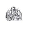 Panjia Nuevo Caliente Plata Gatito Cachorro Conejo Cuentas DIY Accesorios Pulsera Mano
