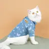 Ropa para Mascotas para Otoño e Invierno, Camisa de Mezclilla Cálida con Hebilla para Correa para Teddy, Corgi, Perros y Gatos, Adecuada para Perros Pequeños y Medianos