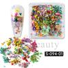 BELLEZA COMPLETA Transfronteriza Nuevo Monet Jardín Arte de Uñas Flores Secas Pétalos de Colores Mixtos Pequeñas Joyas Florales para Uñas