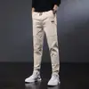 Calças esportivas da marca Tide para homens, pés finos, outono e inverno, forradas com lã, acolchoadas, de veludo cotelê, calças casuais Harlan, uma geração de cabelo
