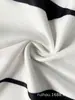Camiseta de Manga Corta con Bloques de Color Transfronterizos, Cuello Redondo, Estampado Geométrico, Corte Holgado y Fluido para Mujer