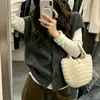 Chaleco suéter rojo de manga corta de moda estilo coreano para mujer, con un diseño juvenil y adelgazante, top a la moda