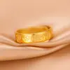 Anel banhado a ouro vietnamita, um símbolo de boa sorte e prosperidade, adequado para homens e mulheres, com design fechado e estilo chinês criativo e tradicional, perfeito para casais