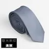 Una generación de goma para el pelo de 5 cm de ancho, moda casual coreana, color sólido, para hombre, twill a mano, corbata pequeña
