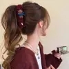 Pinza para el Cabello de Tela Plegada Estilo Coreano de Alta Gama Modelo Nuevo 2025 Pinza Elegante para Cola de Caballo Alta de Niña para Mujeres